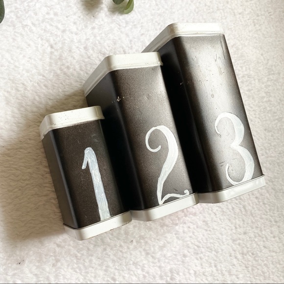 Handmade | 1 2 3 farmhouse storage nesting tins decor - Picture 2 of 8